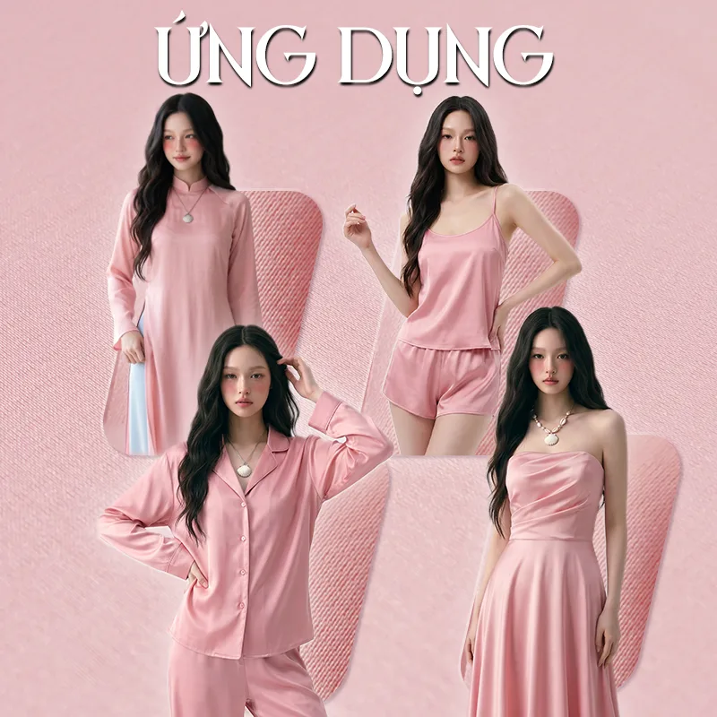 Ứng dụng may mặc từ vải Lụa Vân 8700, Thiên Trì Textiles Factory
